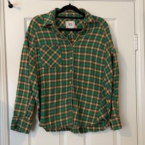 Urban outfitters green plaid flannel